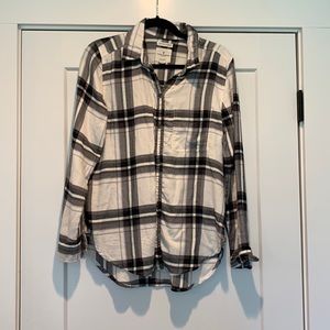 American Eagle Boyfriend Fit Flannel Shirt Medium